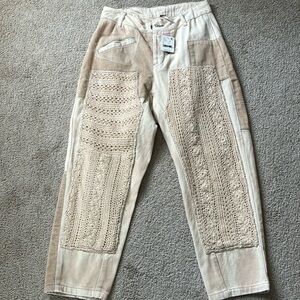 Free people crochet harem pant size 2